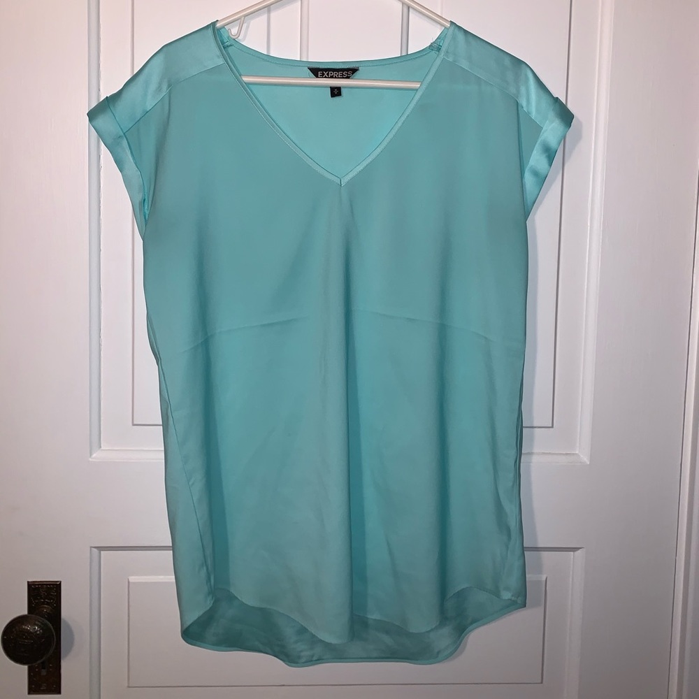 Light Blue Express Short Sleeve Top